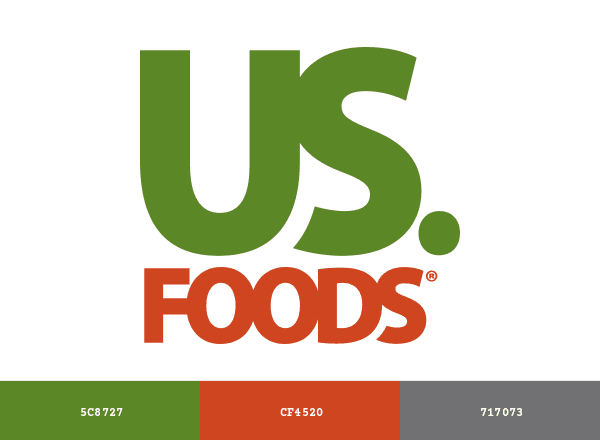 US Foods brand color palette