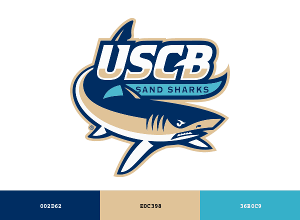 USC Beaufort Sand Sharks brand color palette