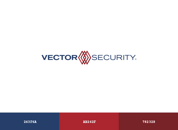 Vector Security brand color palette