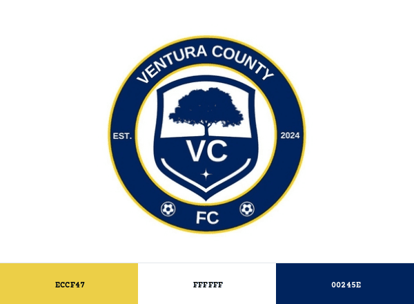 Ventura County FC brand color palette