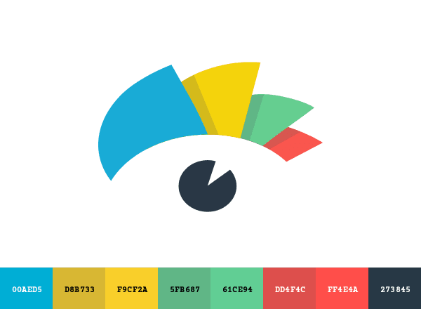 Visme brand color palette