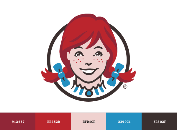 Wendy’s brand color palette