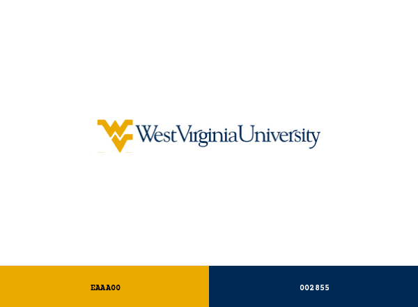 West Virginia University brand color palette