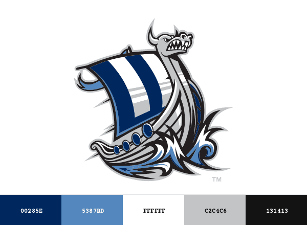 Western Washington Vikings brand color palette