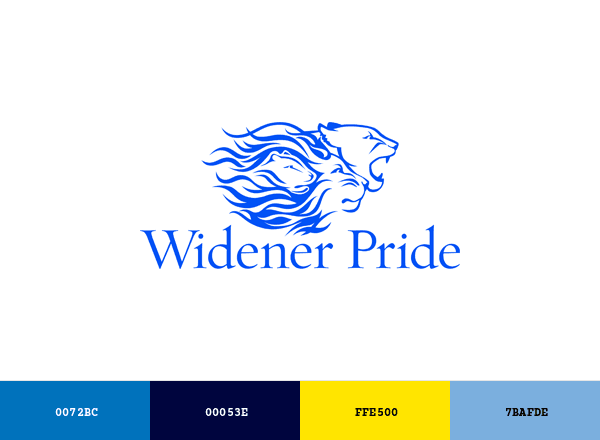 Widener Pride brand color palette