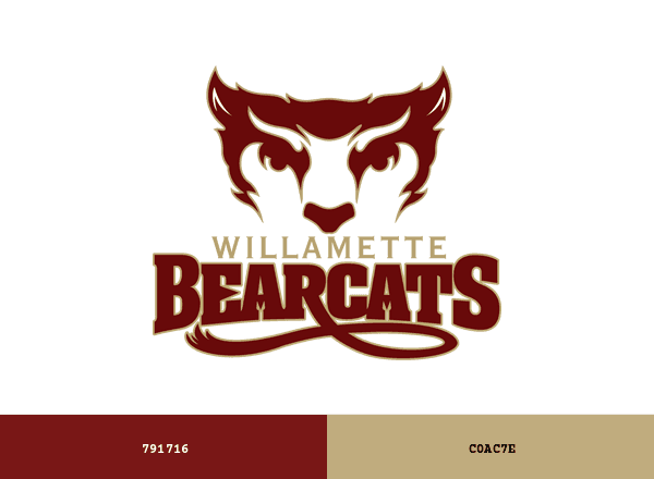 Willamette Bearcats brand color palette