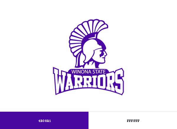 Winona State Warriors brand color palette
