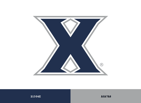 Xavier Musketeers brand color palette