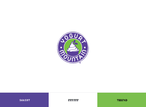 Yogurt Mountain brand color palette