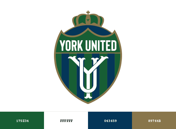 York United FC brand color palette