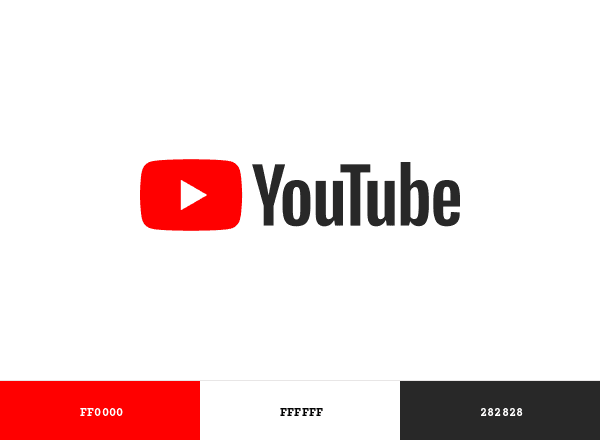 YouTube brand color palette