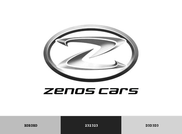 Zenos Cars brand color palette