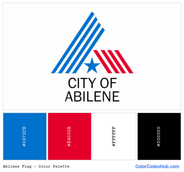Abilene flag color palette
