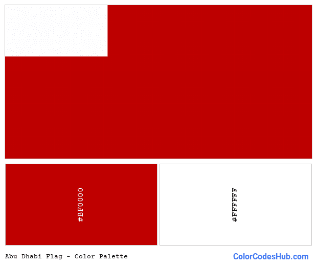 Abu Dhabi flag color palette