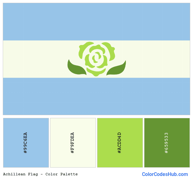 Achillean flag color palette