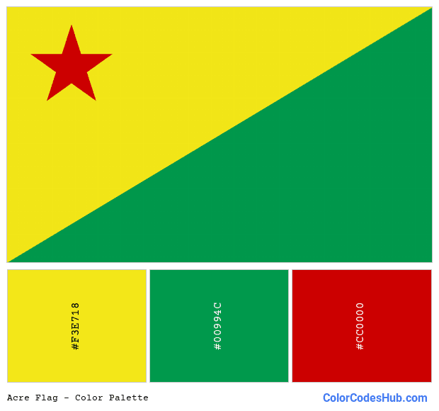 Acre flag color palette