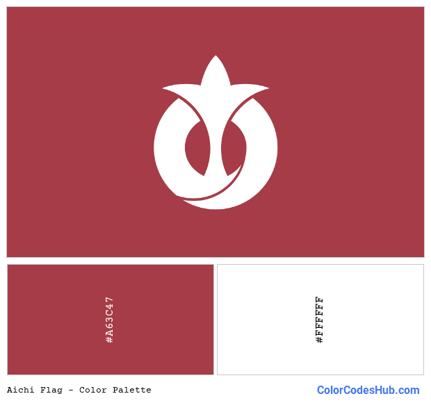 Aichi flag color palette