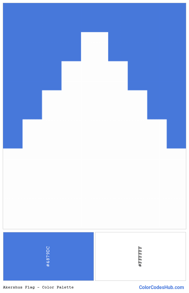 Akershus flag color palette