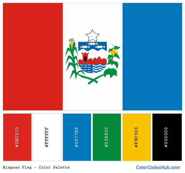 Alagoas flag color palette