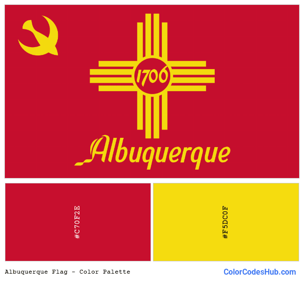 Albuquerque flag color palette