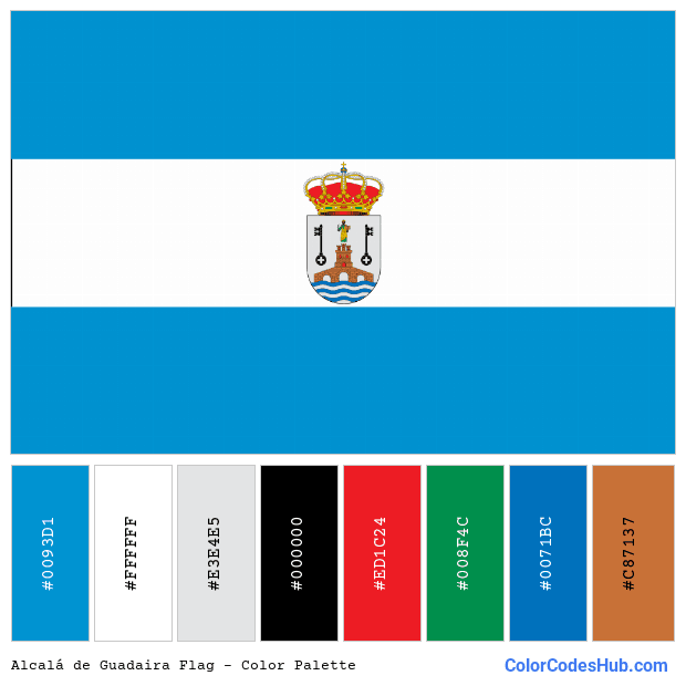 Alcalá de Guadaira flag color palette