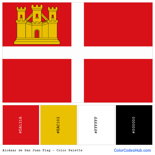 Alcázar de San Juan flag color palette