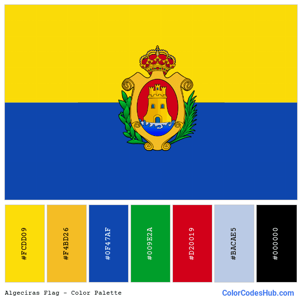 Algeciras flag color palette
