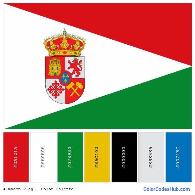 Almaden flag color palette