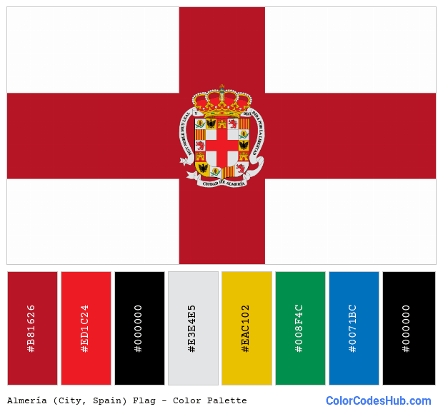 Almería (City, Spain) flag color palette