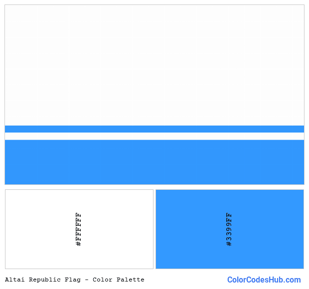 Altai Republic flag color palette
