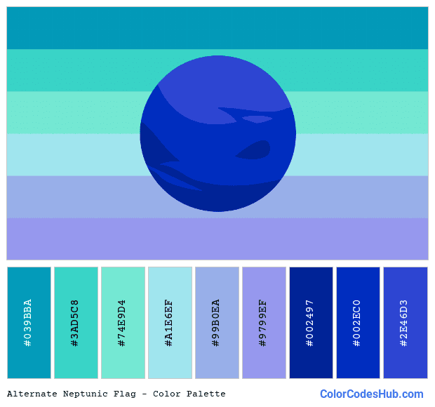 Alternate Neptunic flag color palette