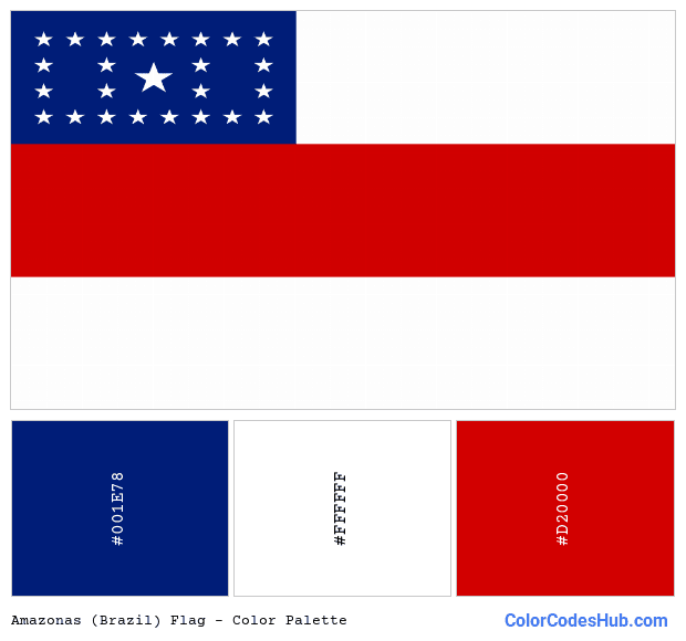 Amazonas (Brazil) flag color palette