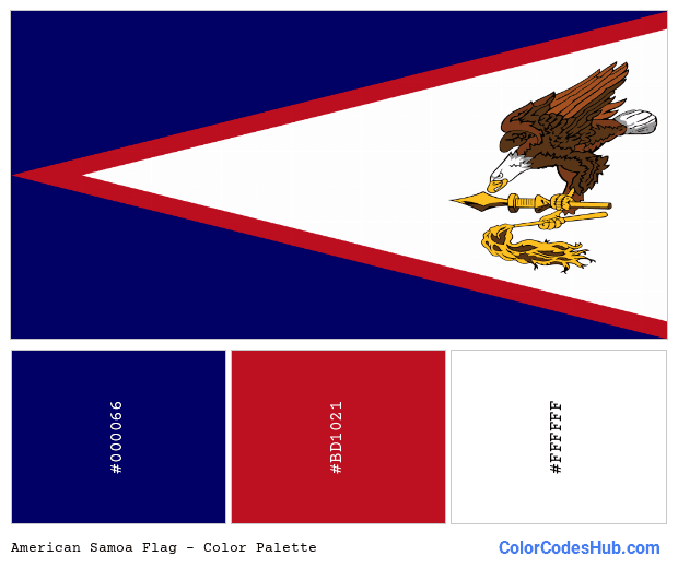 American Samoa flag color palette