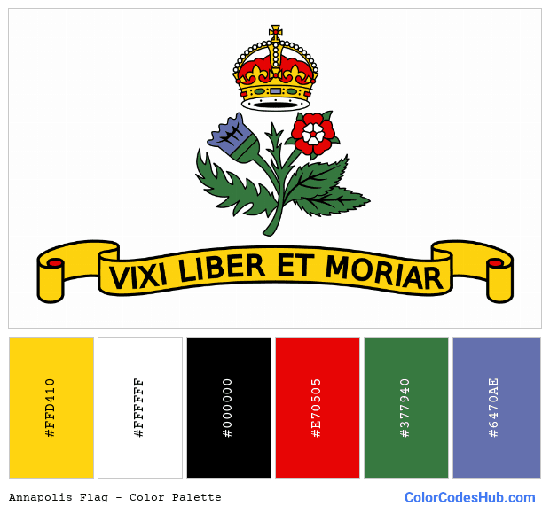 Annapolis flag color palette