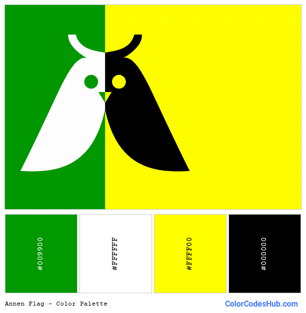 Annen flag color palette