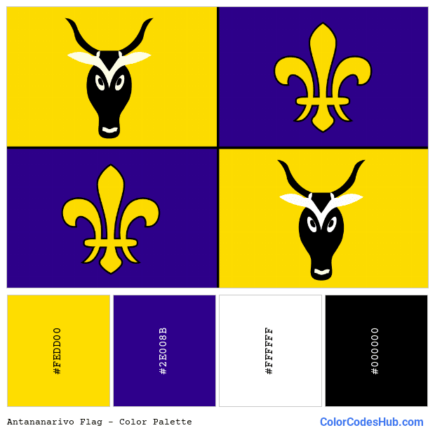 Antananarivo flag color palette