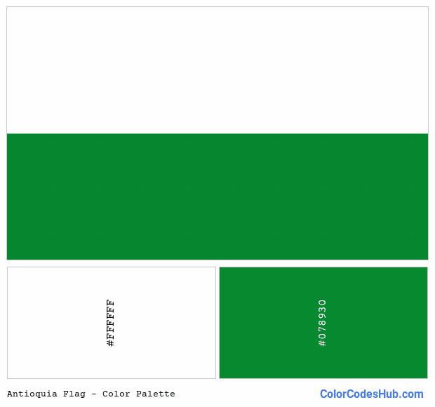 Antioquia flag color palette