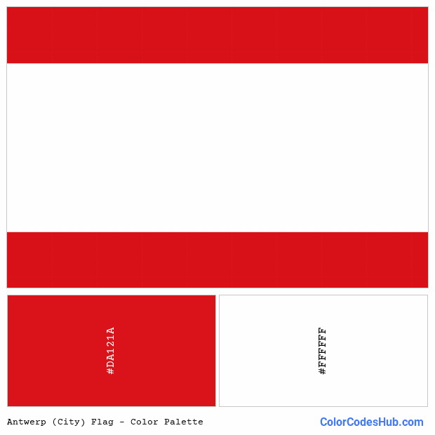 Antwerp (City) flag color palette
