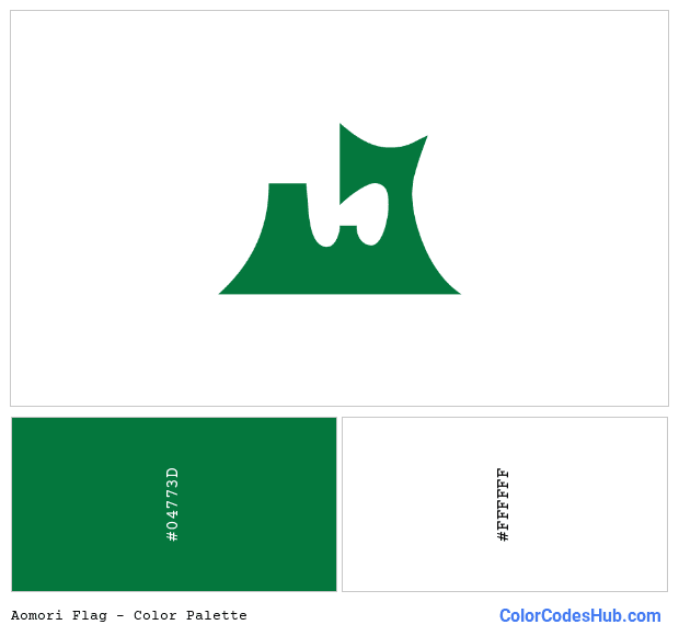 Aomori flag color palette