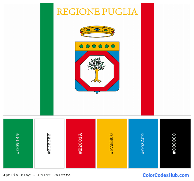 Apulia flag color palette