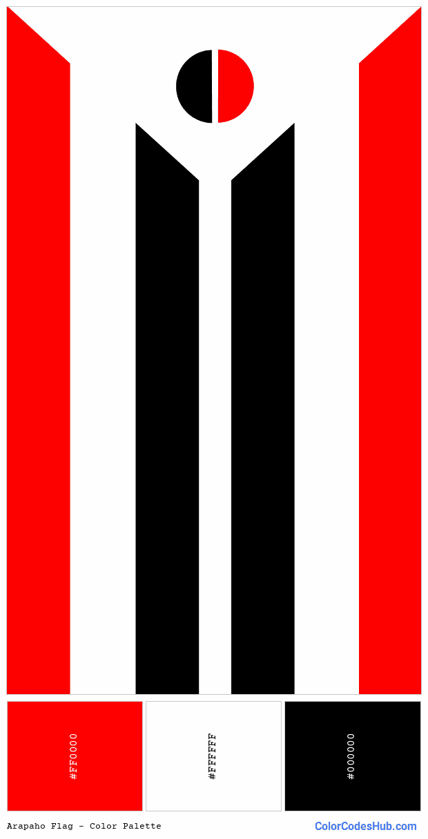 Arapaho flag color palette