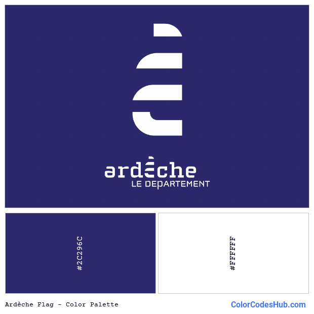 Ardèche flag color palette