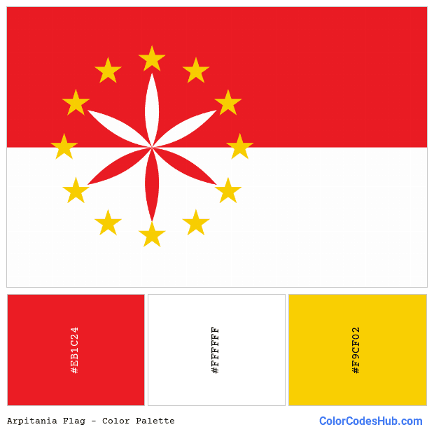 Arpitania flag color palette