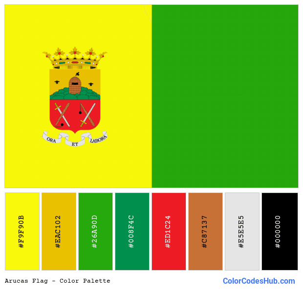 Arucas flag color palette