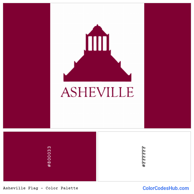Asheville flag color palette