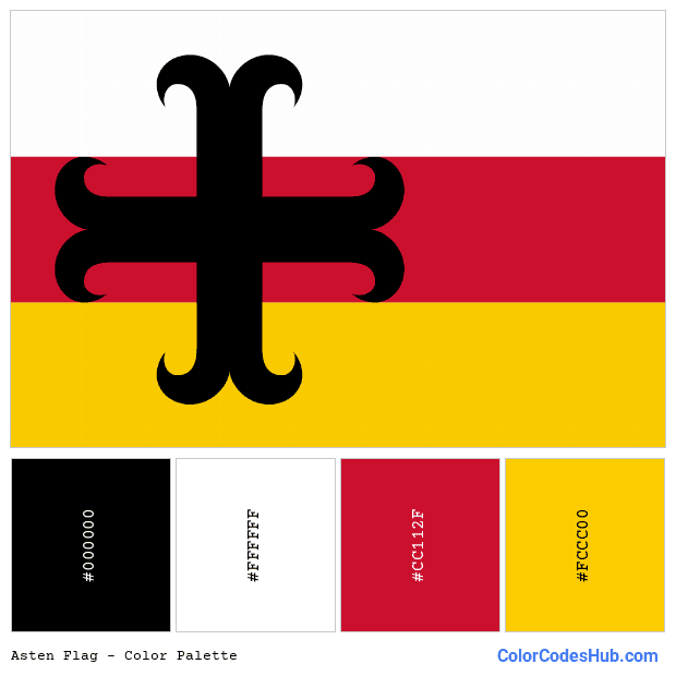 Asten flag color palette