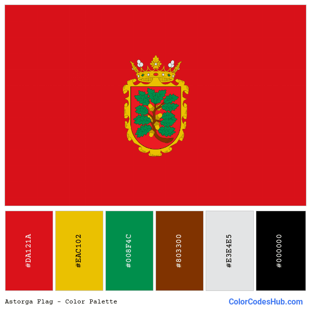 Astorga flag color palette