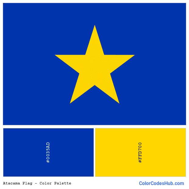 Atacama flag color palette
