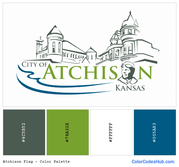 Atchison flag color palette