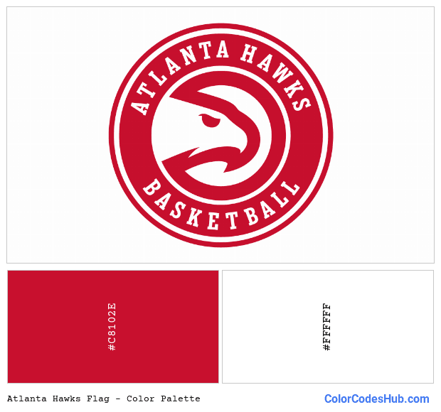 Atlanta Hawks flag color palette